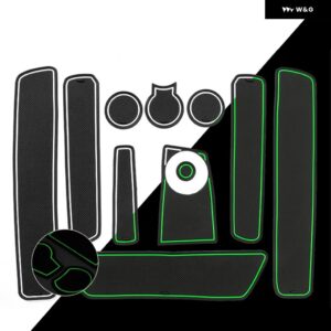 ダチア ダスター 2018 - 21 滑り止めゲートスロットカップマット 滑り止めドア溝 パッド インテリア アクセサリー - NO 18DUSTER WHITE