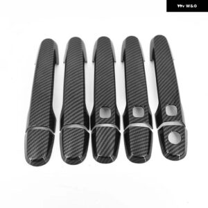 トヨタ RAV4 RAV 4 2006 - 13 カーボン クローム カー ドアハンドル カバー スタイリング アクセサリー - carbon 3 buttons