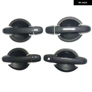 トヨタ カムリ XV50 2012-2016 光沢ブラック カーボン カーサイド ドアハンドル カバー トリム ステッカー スタイリング アクセサリー - carbon handle-bowl