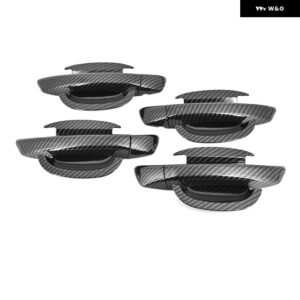 カーボン クローム カー ドアハンドル カバー ボウル トリム フォルクスワーゲン VW ゴルフ 6 MK6 2009 - 13 スタイリング アクセサリー - handle-bowl