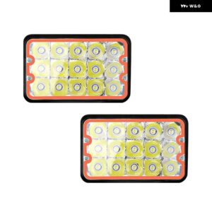 5インチ LED 作業灯バー LED 作業灯 スクエア LED オフロード LED バー 4インチ スポット フラッド フォグランプ 12V 24V オフロード 4X4 1/2個 - type　A　　2pcs