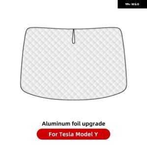 テスラ モデル3 Y ジュニパー 21-25 車用サンシェード フロントウィンドウシェード カバー バイザー ガラスルーフ スカイライト UVカット アクセサリー - For MY aluminum foil