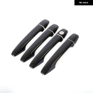 トヨタ プリウスV プリウス40 ZVW40 ZVW41 グランドプリウス+ 2012-2019 光沢ブラック 車 ドアハンドル カバー ステッカー スタイリング アクセサリー - no keyless entry