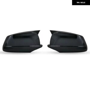 バックミラー キャップ サイドミラー カバー Mパフォーマンス カーアクセサリー BMW 5シリーズ F10 F11 F18 プレLCI 2010-2013 - ABS Black