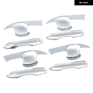 トヨタ カローラ E210 2019 - 24 ハイブリッド ABS カーボン カー ドアハンドル ボウルカバー トリム アクセサリー - A and B Silver