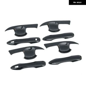 トヨタ カローラ E210 2019 - 24 ハイブリッド ABS カーボン カー ドアハンドル ボウルカバー トリム アクセサリー - A and B Carbon