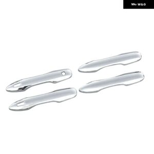 トヨタ カローラ E210 2019 - 24 ハイブリッド ABS カーボン カー ドアハンドル ボウルカバー トリム アクセサリー - A silver