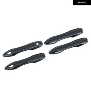 トヨタ カローラ E210 2019 - 24 ハイブリッド ABS カーボン カー ドアハンドル ボウルカバー トリム アクセサリー - A Carbon Fiber