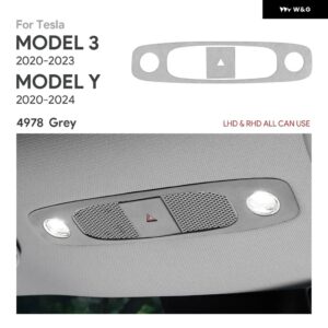 イタリアントップスエード読書灯 フレーム トリム ステッカー テスラ モデル3 2020-2023 モデルY 2020 - 24 アクセサリー - 4978 Color