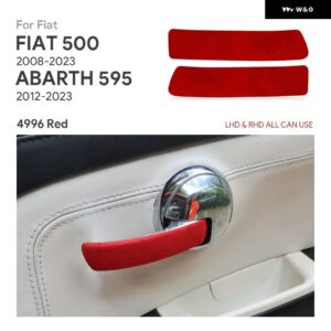 イタリアントップスエード ドアハンドル ステッカー フィアット500 2008 - 11 アバルト595 2012 - 16-2020 - 23 - 4996 Color