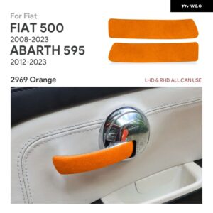 イタリアントップスエード ドアハンドル ステッカー フィアット500 2008 - 11 アバルト595 2012 - 16-2020 - 23 - 2969 Color
