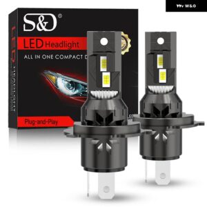 H7 LED ヘッドライト H4 9003 LED ヘッドライト バルブ CANバス H4 HB2 LED ハイ/ロービーム 100W 車用 ヘッドランプ オートライト 12V 24V - H7