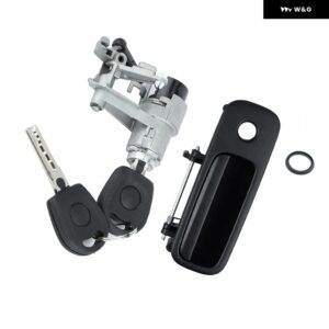 テールゲート リア アウター ドアハンドル ロック付き キー2個付き VW GOLF IV LUPO SEAT AROSA 1997-2006 1J6827297G 1J6827565B - Pair