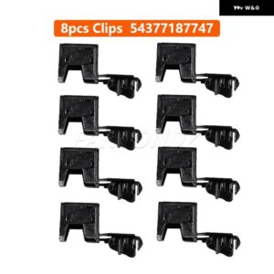 BMW 3 4シリーズ 430 F33 M3 F83 M4 E93 コンバーチブル ルーフトップ 装飾 トリム ストリップ カバー キャップ 蓋 54377184048 54377184047 - 8Pcs Clips