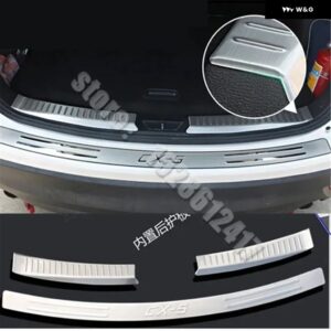 カーアクセサリー ステンレス リア バンパー プロテクター シル トランク トリム マツダ CX-5 CX5 2012 2013 2014~2016 リア スタイリング - 3