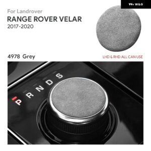 イタリアスーパースエード製カー ギア シフト ノブカバー ランドローバー レンジローバー ヴェラール 2017 - 20 内装 トリム アクセサリー - 4978 Color