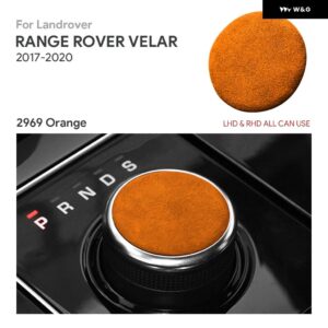 イタリアスーパースエード製カー ギア シフト ノブカバー ランドローバー レンジローバー ヴェラール 2017 - 20 内装 トリム アクセサリー - 2969 Color