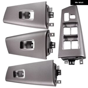 トヨタ カローラ 2007-2013 車用 ウィンドウロック ガラス リフトスイッチ パネル トリム カバー 74232-02E60-B0 74231-02E60-B0 74271-02650-B0 - 4 PCS