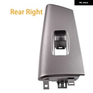 トヨタ カローラ 2007-2013 車用 ウィンドウロック ガラス リフトスイッチ パネル トリム カバー 74232-02E60-B0 74231-02E60-B0 74271-02650-B0 - Rear Right