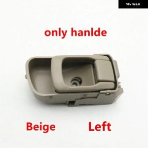 SOARHORSE 1個 内側 内装 ドアハンドル フレーム 日産 フロンティア ナバラ D22 1997-2004 - handle Beige Left