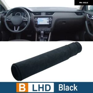 シュコダ オクタビア 3 A7 MK3 5E 2013 - 19 車用 ダッシュボード カバー サンシェード 滑り止めマット インテリア アクセサリー - B-LHD-Black