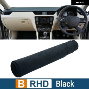 シュコダ オクタビア 3 A7 MK3 5E 2013 - 19 車用 ダッシュボード カバー サンシェード 滑り止めマット インテリア アクセサリー - B RHD Black