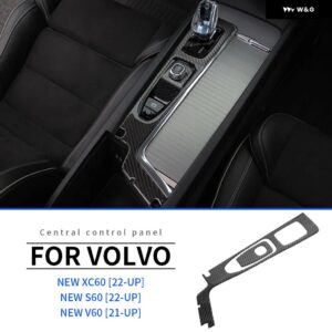 VOLVO V60 S60 XC60 車内センター コンソール フィルム 傷防止補修フィルム カーボン 自動車アクセサリー 補修 - style　1