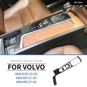 VOLVO V60 S60 XC60 車内センター コンソール フィルム 傷防止補修フィルム カーボン 自動車アクセサリー 補修 - style　2