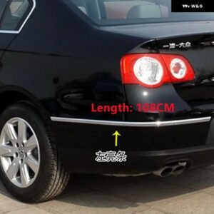 VW フォルクスワーゲン パサート B6 2006 - 10 ABS リア バンパー トリム クローム トリム カー スタイリング - Left