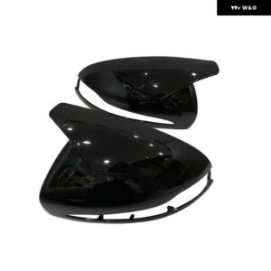 カーボンルックドアミラー キャップカバー メルセデス B C E S CLS GLA GLB GLC W205 W247 H247 X247 X253 C253 W222 C217 W213 C257 - Bright　black