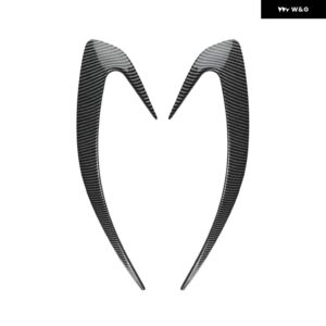 光沢ブラック マツダ MX-5 ミアータ ND 2016+ 車用 リア バンパー カバー テールサイドウィンドナイフ ABS トリム ブレード トリム ステッカー - carbon　black