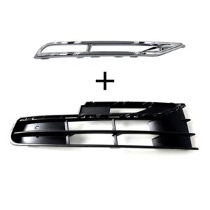 フロント バンパー フォグランプ ランプ グリル フォルクスワーゲン フェートン 2011 2012 2013 3D0853665J 3D0853666J 3D0854661H 3D0854662H - Right　with　Silver