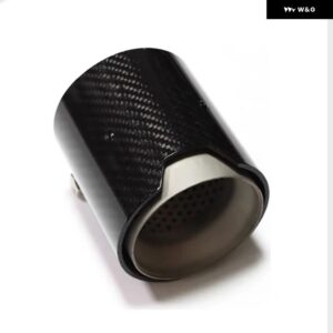 1ピース シルバー M2 M3 M4 M5 M6 パフォーマンス カーボン エキゾースト チップ BMW F87 F80 F82 F83 F90 マフル ノズル テール - scrub　60mm-93mm