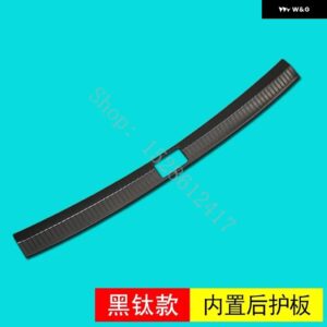 フォルクスワーゲン ティグアン MK2 2017 2018 2019~2024 ステンレス リア バンパー プロテクター トランク リアガード トレッドプレート トリム - internal black