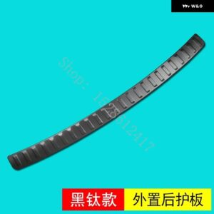 フォルクスワーゲン ティグアン MK2 2017 2018 2019~2024 ステンレス リア バンパー プロテクター トランク リアガード トレッドプレート トリム - External black