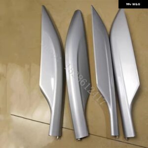 日産 ローグ エクストレイル T32 2014 2015 2016~2020 ルーフラックカバー シルバー ルーフバー ルーフレールエンドシェル 交換用 ラゲッジパックガード - 1SET 4PCS