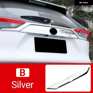 トヨタ RAV4 2019 - 24 XA50 ハイブリッド リアテール トランク ドアアッパーストリップ トリム カバー 外装 アクセサリー - B silver