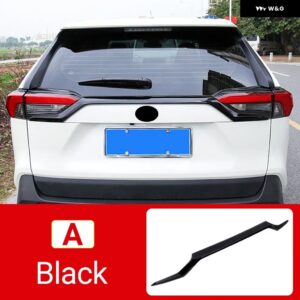 トヨタ RAV4 2019 - 24 XA50 ハイブリッド リアテール トランク ドアアッパーストリップ トリム カバー 外装 アクセサリー - A black