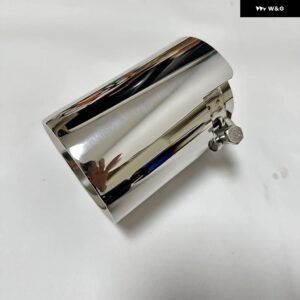 カーパーツ マフラー テールスロートサプレッサー テールビル ステンレス チタンブラック M2 M3 M4 M5 M6 BMW F87に適合 - silver 60mm-89mm