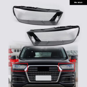 アウディ Q7 2016-2019 2017 2018 車用 ヘッドライト ヘッドランプ カバー シェルレンズ - 2pcs pair light