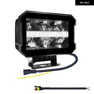 100W LED 車用ワークライト 高輝度 DRL スポットライト 10000LM 6000K オートオフロード SUV ヘッドライト トラック 運転用 フォグランプ ヘッドランプ 30V - 1pcs