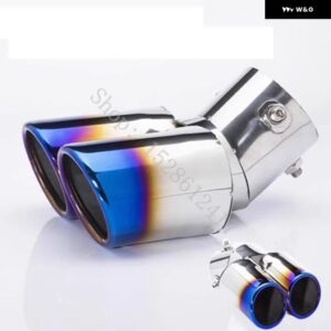 トヨタ C-HR CHR 2018 2019 2020~2024 ステンレス テール パイプ マフラースリーブ 装飾 トリム カーアクセサリー - D