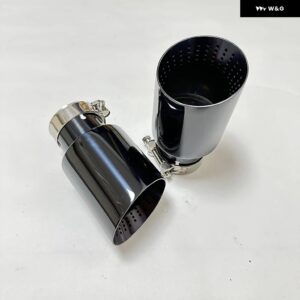 排気ノズル ステンレス チタンブラック 大口径 101MM 114MM オープンカーマフラー システム AKパンチテールノズル - 51mm-101mm