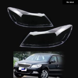 車用 ヘッドライト レンズ キャップ ランプシェード フロントカバー シェル クリア シュコダ オクタビア 2010-2014 - 2pcs pair light