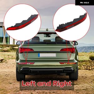 EU バージョン 80A945069 80A945070 車用リア バンパー リフレクター ライト アンダー リア テールライト 左右 アウディ Q5 2018-2021 - Left and Right