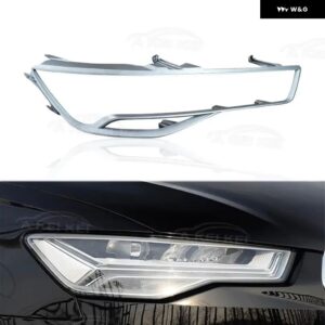 アウディ A6 C7 2016 2017 2018 LED 車用 ヘッドライト インテリア フレーム フロント ヘッドランプ 装飾 ランプ ホルダー - 1pcs Right light