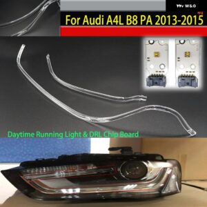 回路基板 アウディ A4L B8 PA 2013 2014 2015 光源ボード チップボード 車 DRL ヘッドライト ライトガイドストリップ カーパーツ - 2pcs Left light