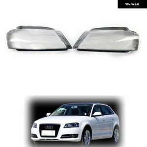 A3 8P Sライン S3 RS3 フェイスリフト車用 ヘッドライト レンズ カバー ヘッドランプ シェル ク リアランプ シェード - 1pcs Left light