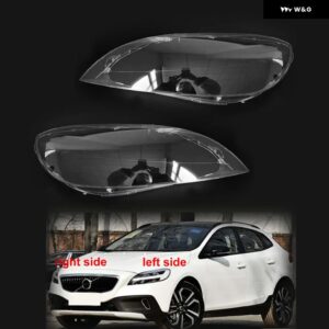 VOLVO V40 2017 2018 2019 車用 ヘッドライト レンズ カバー ヘッドランプ シェル ク リアランプ シェード ケース ヘッドライト シェード - 2pcs pair light