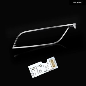 アウディ Q5 2013-2018 LED DRL 車用 ヘッドライト ライトガイドプレート 光源ボード チップボード ライトガイド チューブ エンジェルアイ - F-type Left light